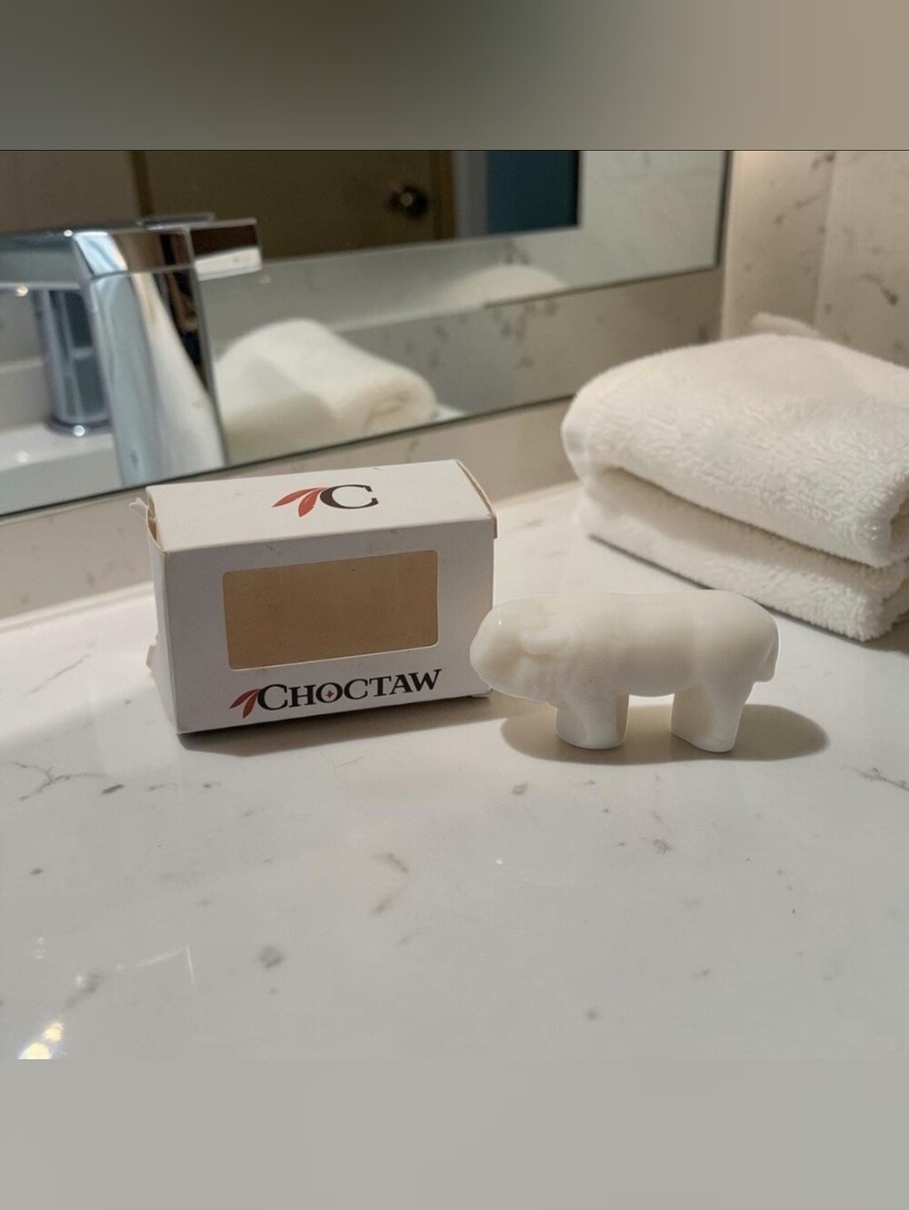 Choctaw Casino Resort Face & Body Soap 50g Buffalo Shape Paraben-Free New Box Th